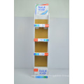 Data Line Cardboard Floor Display Rack,Shampoo Cardboard Floor Display Rack